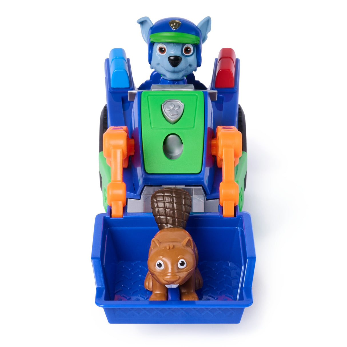 Spin Master Paw Patrol - Búsqueda Y Rescate: Vehículo De Reciclaje De Rocky Con 2 Figuras, Vehículo De Juguete 6075445