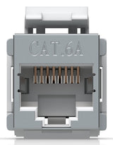 Ubiquiti Uacc-Keystone-Coupler-C6a Pack De 12 Conectores Rj45 Cat6a Para Conectar Cables Ethernet F&Aacute Cilmente. Permite Instalaci&Oacute N A Presi&Oacute N En Un Panel De Conexiones Vac&Iacute O. Compatible Con Uacc-Rack-Panel-Patch-Bl