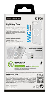 Sbs Light Mag Funda Mit Magsafe Para Para Iphone 16e Transparentee
