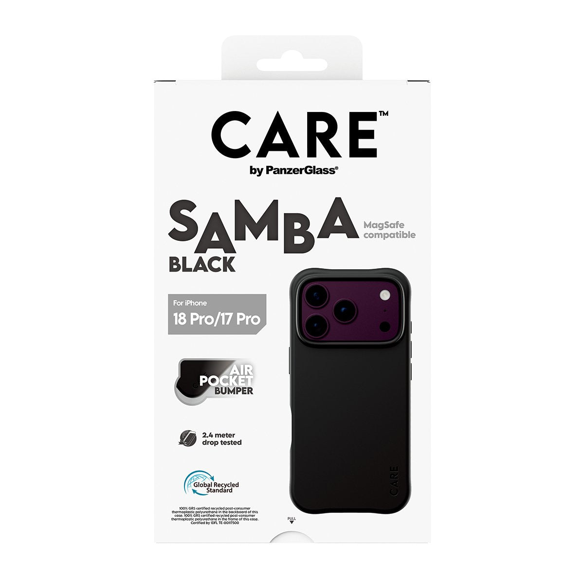Care By Panzerglass Samba Case Ip17/18 Pro Schwarz M. Magsafe