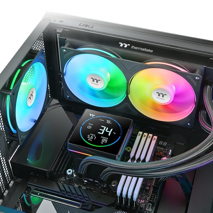 Refrigeración Líquida Cpu K Thermaltake Th240-S V3 Argb Sync Aio Negro