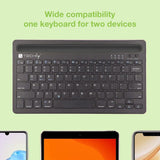 Techly Mini Wireless Keyboard 78 Keys 2 Channels With Hotkeys And Tablet Stand