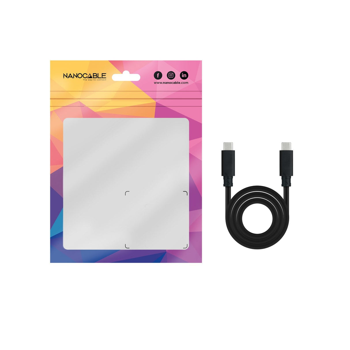 Nanocable Cable Usb 3.1 Gen2 5a Usb-C/M-Usb-C/M 1.5m - Negro