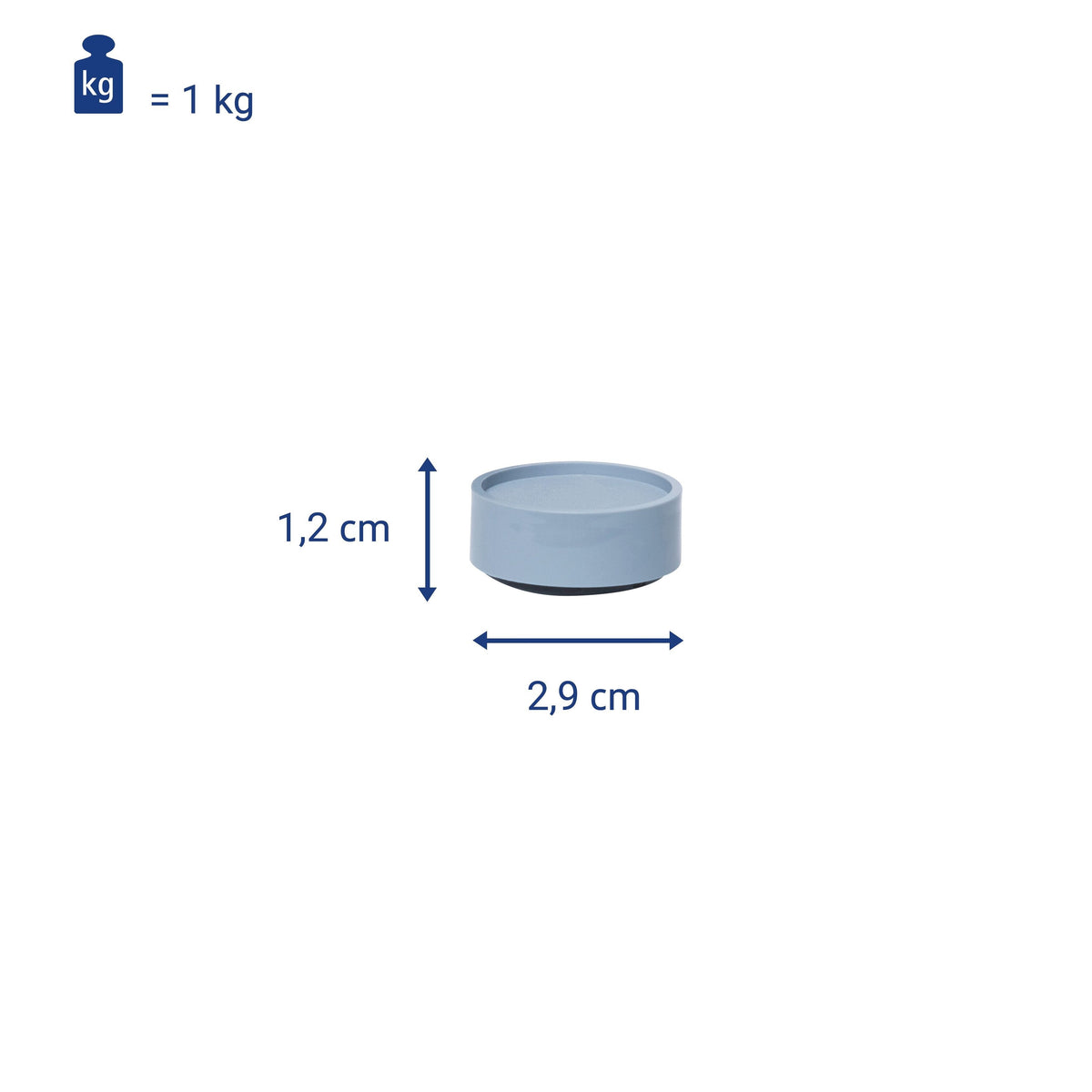 Maul Industriemagnet Redondo 29mm 10 Unidades Gris