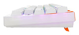 Cherry K5 Pro Tmr Compact, Con Cable, Usb, Mechanischer Switch, Qwerty, Rgb-Led, Naranja, Blanco