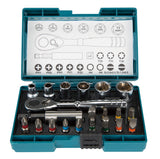 Makita B-54081 Ratchet + Bit Set
