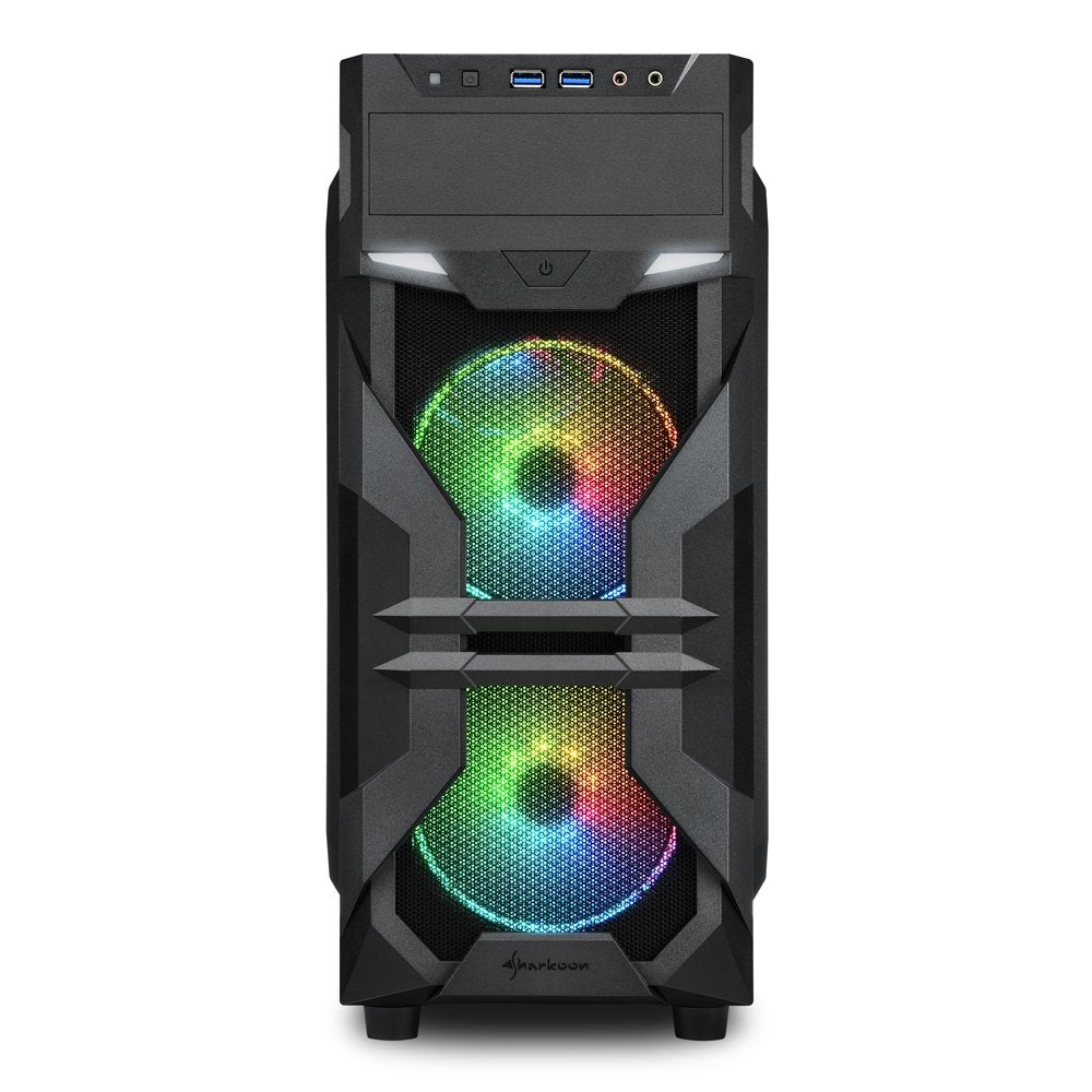 Caja Pc Sharkoon Vg7-W Rgb Midi Tower Negro Atx,Micro Atx,Mini-Atx, Multi