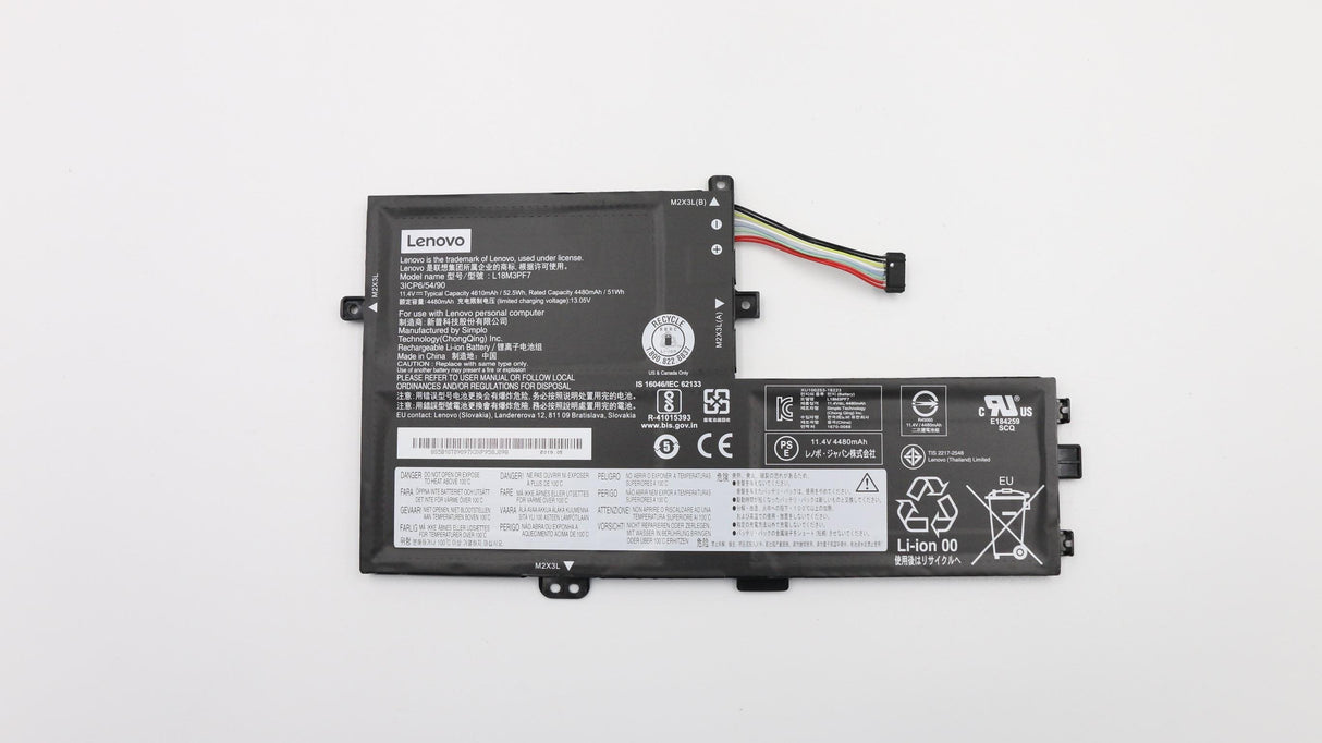 Battery 52.5 Wh 3 Cell - 5b10t09097, Battery, Lenovo - Warranty: 3m