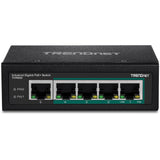 EAN 0710931161717 - Trendnet TI-PG50 switch No administrado Gigabit Ethernet (10/100/1000) Energía sobre Ethernet (PoE) Negro imagen 2