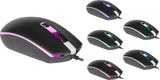 Ratón  Defender Dot Mb-986 Óptico 7 Colores 1000dpi 4p