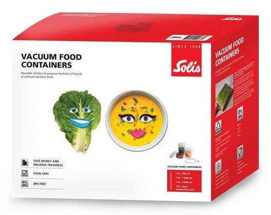 EAN 7611210922780 - Solis 92278 recipiente de almacenar comida Otro Caja Transparente, Blanco 3 pieza(s) imagen 4
