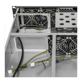 Caja Rack 19" Unykach 2u Sin Fuente Negro Plata 8 Bahias Int 1xusb2.0 1xusb3.0 1xusb-C