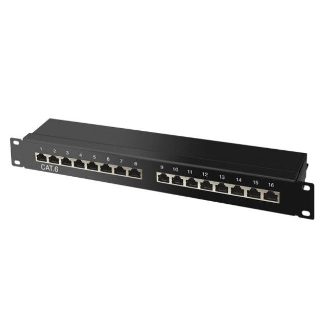 S-Impuls 19"-Rj45-Patchpanel 1he, 16-Port, Cat 6 Stp, Sw