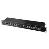 S-Impuls 19"-Rj45-Patchpanel 1he, 16-Port, Cat 6 Stp, Sw