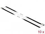 Delock Edelstahlcablebinder L 300 X B 4,6 Mm Schwarz 10 Stück