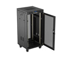 Lanberg Rack Cabinet 19" Free-Standing 24u 600x600 Flat Pack With Mesh Door Lcd Negro V2