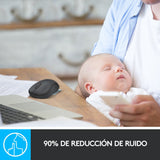 Logitech Raton M220 Silent Inalambrico Negro 910-004878