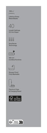 Cortapelo Braun 4210201448518 Para Barba Negro