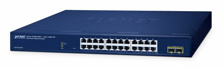 EAN 4711605287777 - PLANET 24-Port 10/100/1000T + 2-Port Gestionado L2 Gigabit Ethernet (10/100/1000) Azul imagen 1