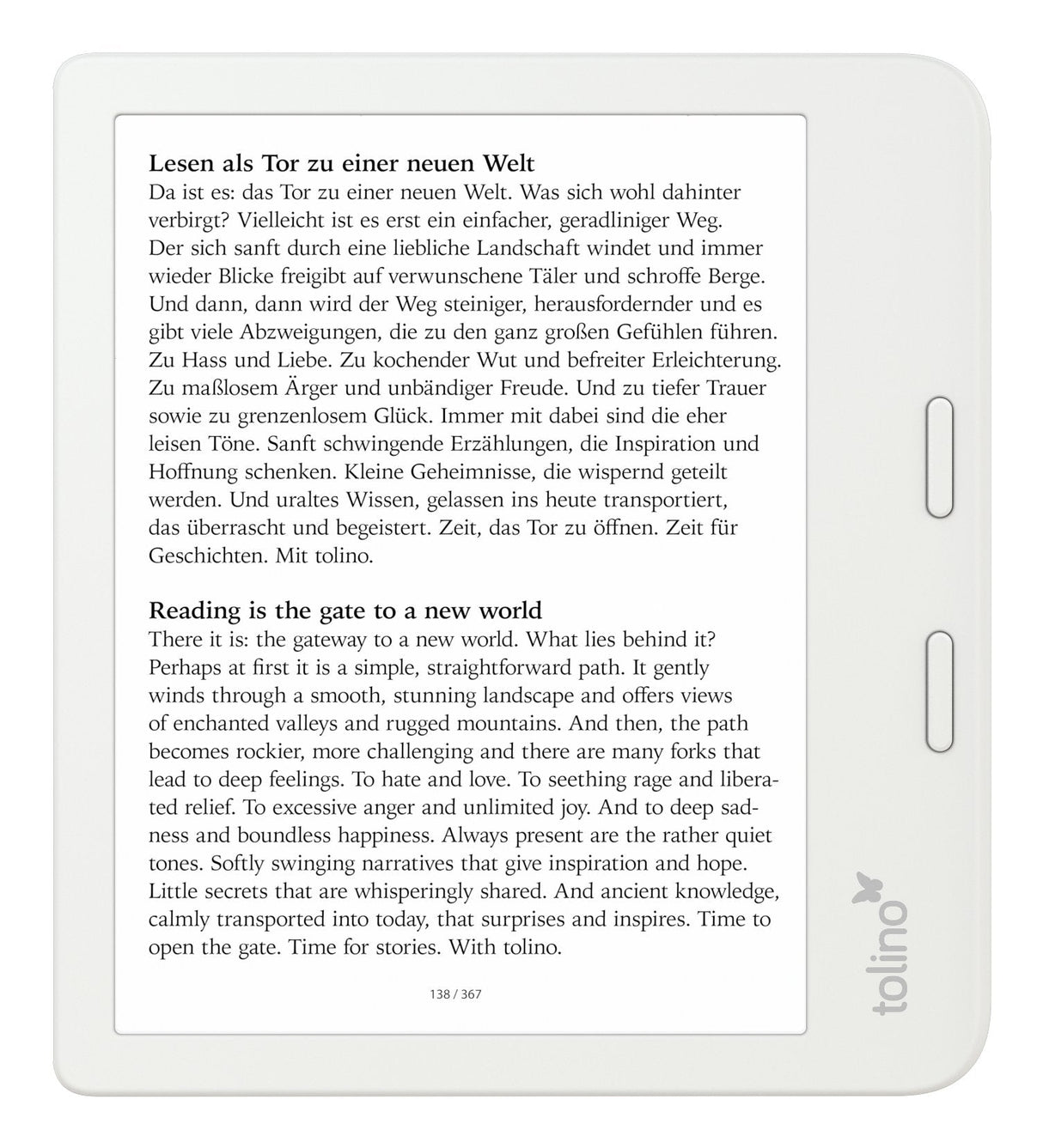 Thalia Tolino Vision Color Ebook-Reader Blanco