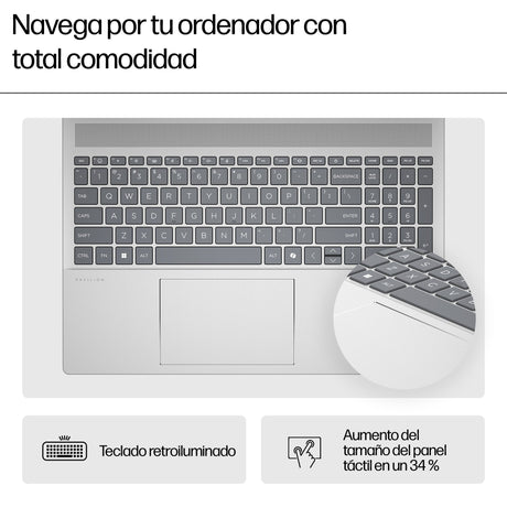 EAN 198990421858 - HP Pavilion 16-ag0005ns AMD Ryzen™ 7 8840U Portátil 40,6 cm (16") 2K 16 GB LPDDR5-SDRAM 1 TB SSD Wi-Fi 6 ( imagen 10