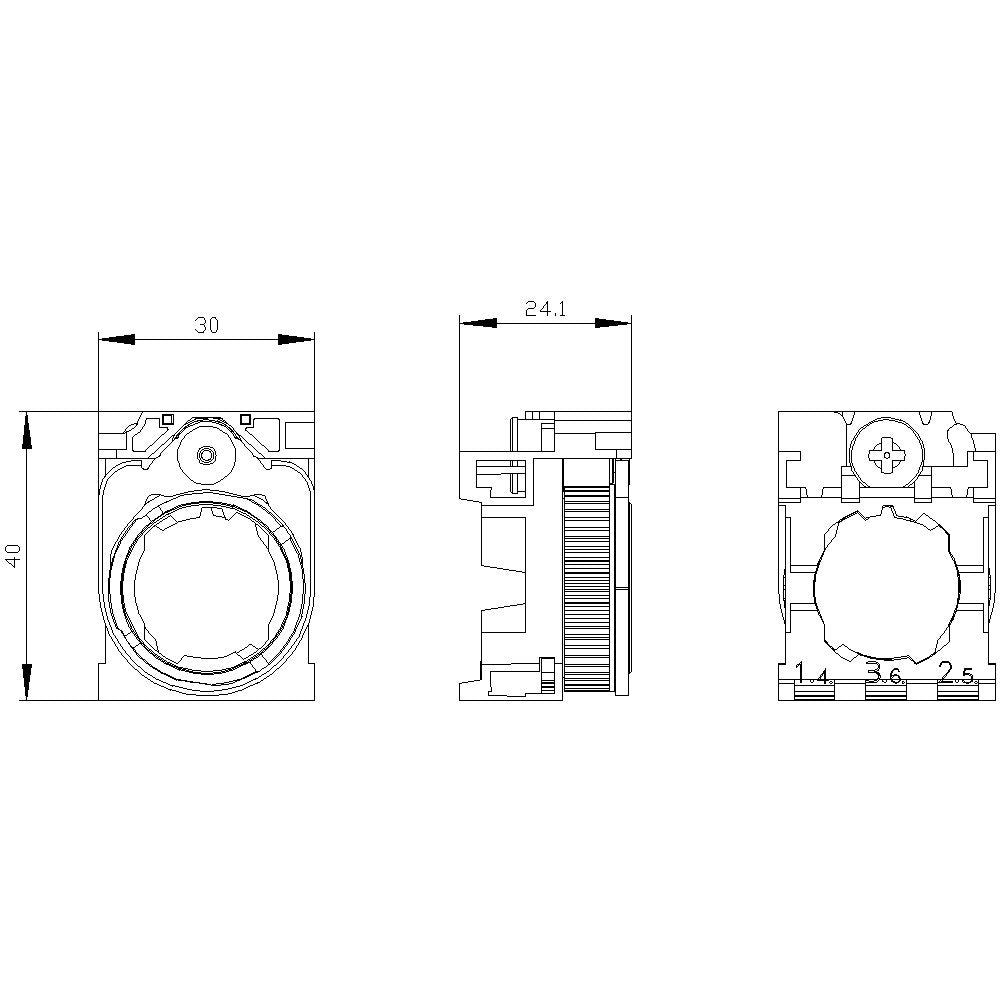Siemens 3su15000aa100aa0 Halter F.3module Ku.