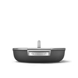 Smeg Dpf2812blm Pfanne, 28 Cm, Keramik, Edelstahlgriffe, Mattschwarz