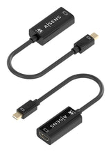 Aisens Conversor Mini Dp A Hdmi 4k@60hz, Mini Dp/M-Hdmi/H Negro, 15cm