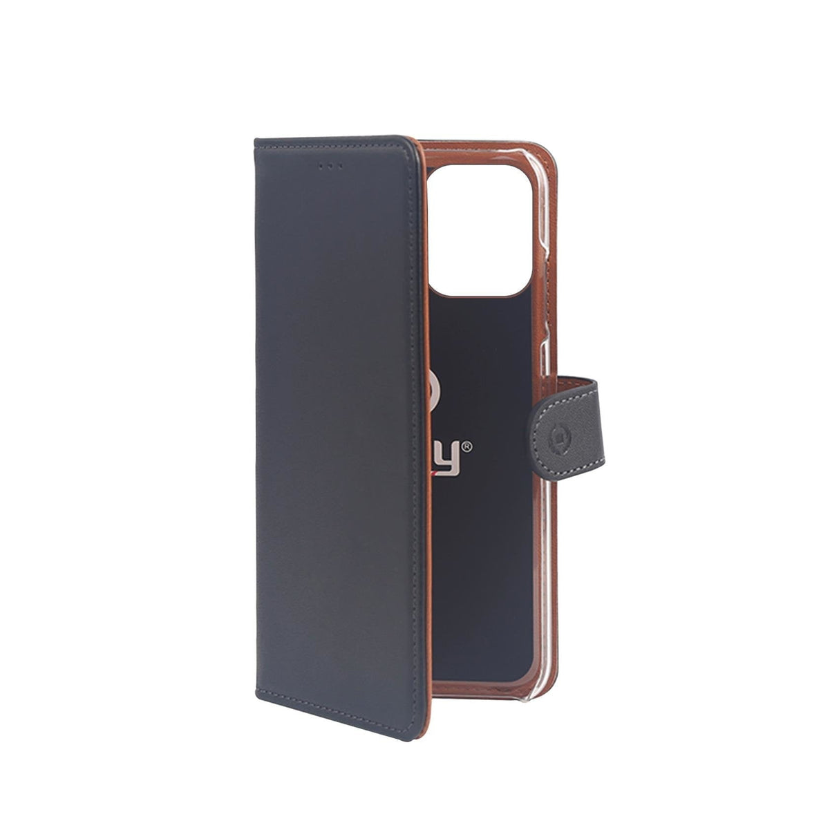 Celly Wally Funda Para Iphone 12 - 15,5 Cm (6.1") Folio Negro, Marrón