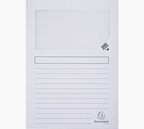 Exacompta Subcarpeta A4 Forever Con Ventana Blanco -100u-