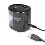 Rapesco® Elektrischer Anspitzer Negro Transparente