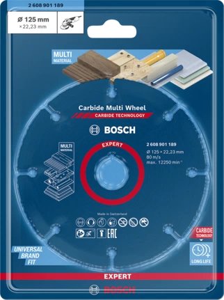 EAN 4059952567471 - Bosch 2 608 901 189 disco de afilar Plástico, Madera Disco de corte imagen 2