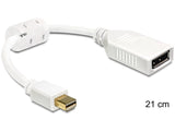 EAN 4043619654277 - DeLOCK 65427 cable DisplayPort 0,21 m Mini DisplayPort Blanco imagen 1