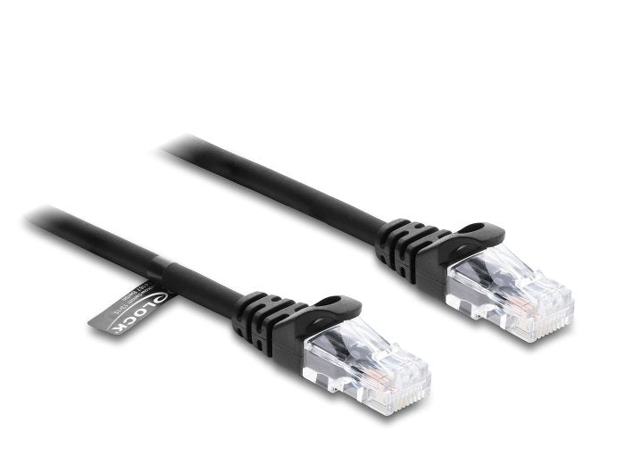 Delock Rj45 Cable En Espiral Conector Macho A Macho Cat.5e 5 M Negro