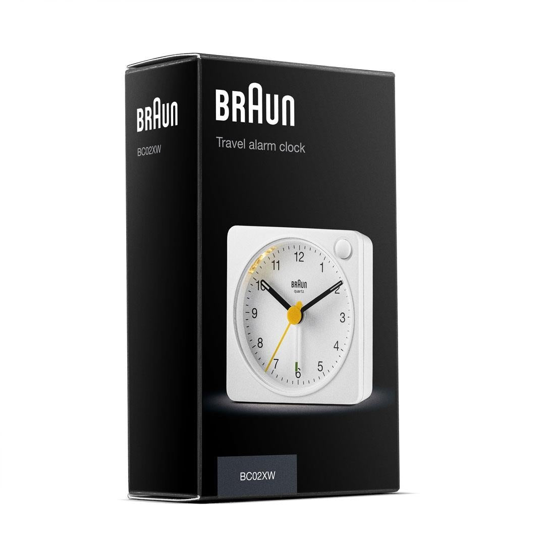 Alarma De Cuarzo Blanca Braun Bc 02 Xw Con Interruptor De Luz