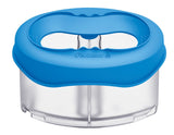 Pelikan Recipiente Para Agua Azul - Tapa Desmontable - Antigoteo - 3 Compartimentos - Porta Pinceles