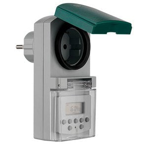 Rev 0025750409 Verde, Gris Programador Eléctrico Diario/Semanal