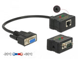 Extender Rs-232 Db9 Buchse Rj45 Buchse Zu Rs-232 Db9 Stecker Rj45 Buchse Esd Schutz 1200 M Reichweite Erweiterter Temperaturbereich
