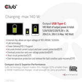 Club3d Cargador 1xusb Typ C, Pd 140w Retail