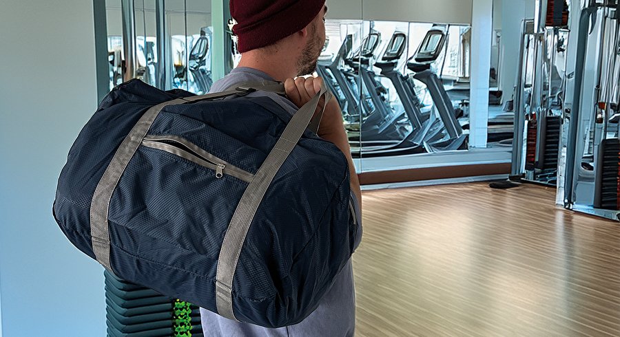 Wedo Gepäcktasche Faltbar Wasserabweisend, Nylon Rot