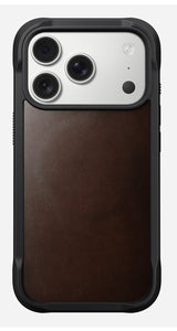 Nomad Rugged Leather Case Iphone 17 Pro Rustic Brown Horween
