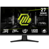 EAN 4711377278904 - MSI MAG 274QF pantalla para PC 68,6 cm (27") 2560 x 1440 Pixeles Wide Quad HD LCD Negro imagen 1