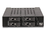 Delock 47111 Rack Móvil De 3.5" Para 4 X Ssd M.2 Nvme Con Conector Oculink Sff-8612 Delgado
