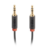 Sbs Klinkencable 3,5mm Mecker > 3,5mm Mecker 1,5m Negro