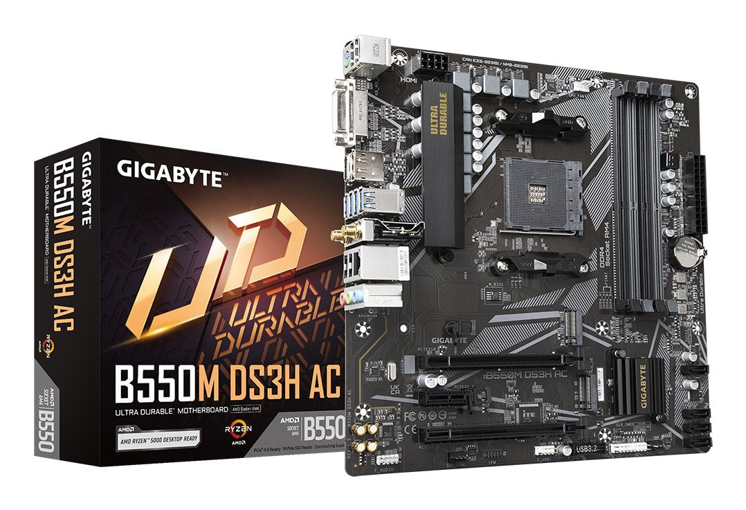 Placa Base Gigabyte B550m Ds3h Ac B550 Am4 Matx Amd
