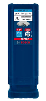 Bosch Professional Expert Broca Percutor Sds-Plus-7x, Ø 8mm, 30 Piezas Longitud Útil 150mm 2608900184