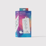 EAN 8433281011359 - Nanocable 10.37.0013-W base múltiple 1,5 m 3 salidas AC Interior Aluminio, Blanco imagen 4