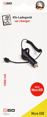 Cargador De Coche 2go 12v/24v - Negro Certificado Ce