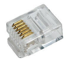 Logilink Modular Plug Rj12 6p6c Unshielded, 100 Pcs.