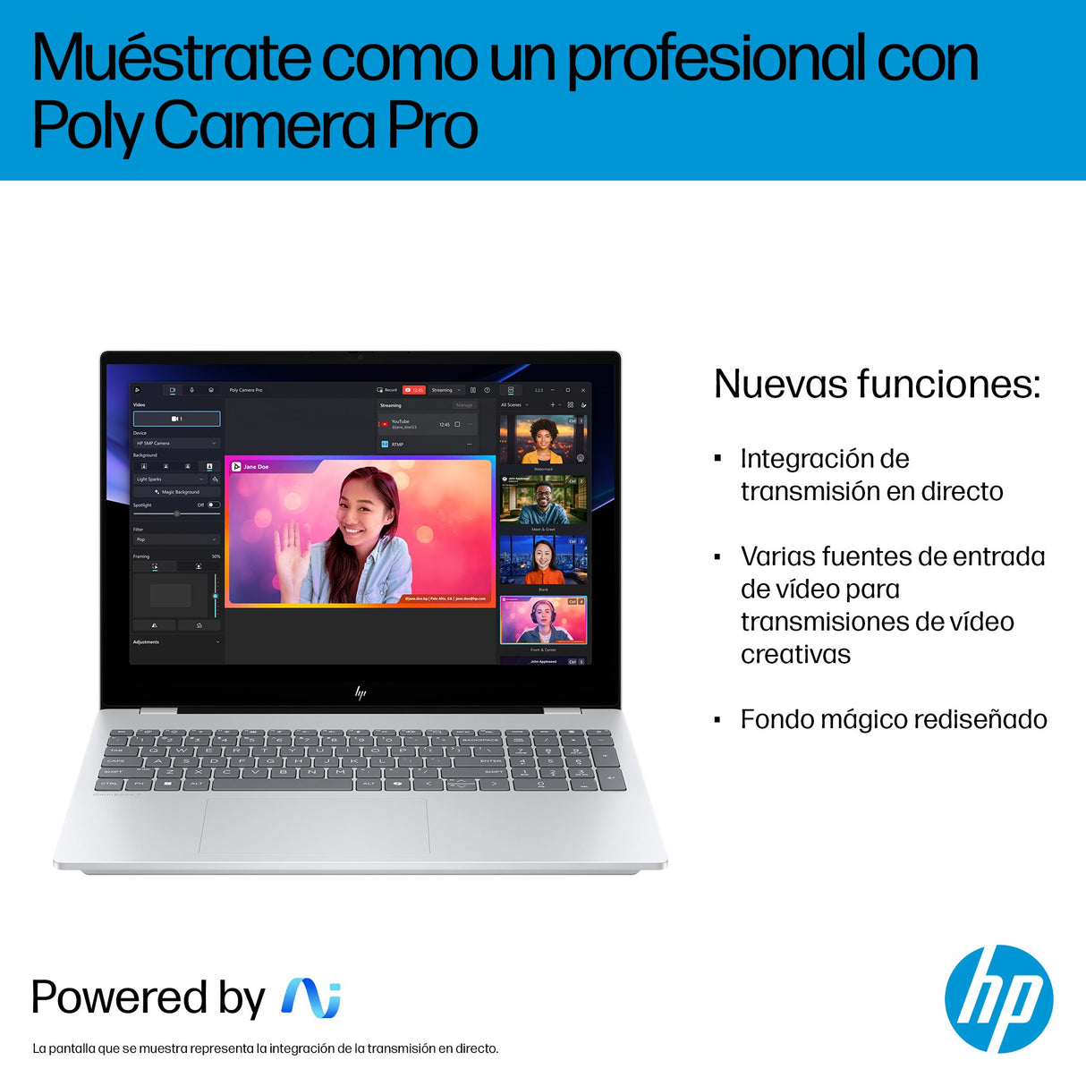 EAN 0199251120503 - HP OmniBook 7 AI 16-ay0004ns Intel Core Ultra 7 255H Portátil 40,6 cm (16") Pantalla táctil 2K 32 GB DDR5 imagen 8